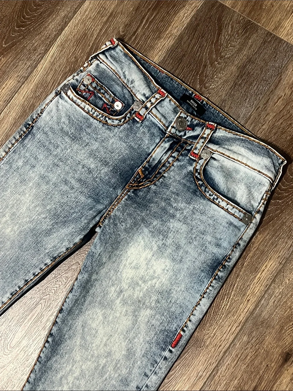 True Religion Jeans Rocco Relaxed Skinny Men's Size 30 Light Wash Blue